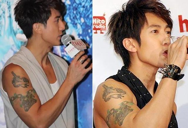明星纹身故事_娱乐圈好看的纹身明星_Angelababy陈伟霆纹身去除